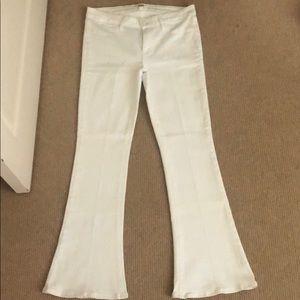 Paige white flare jeans